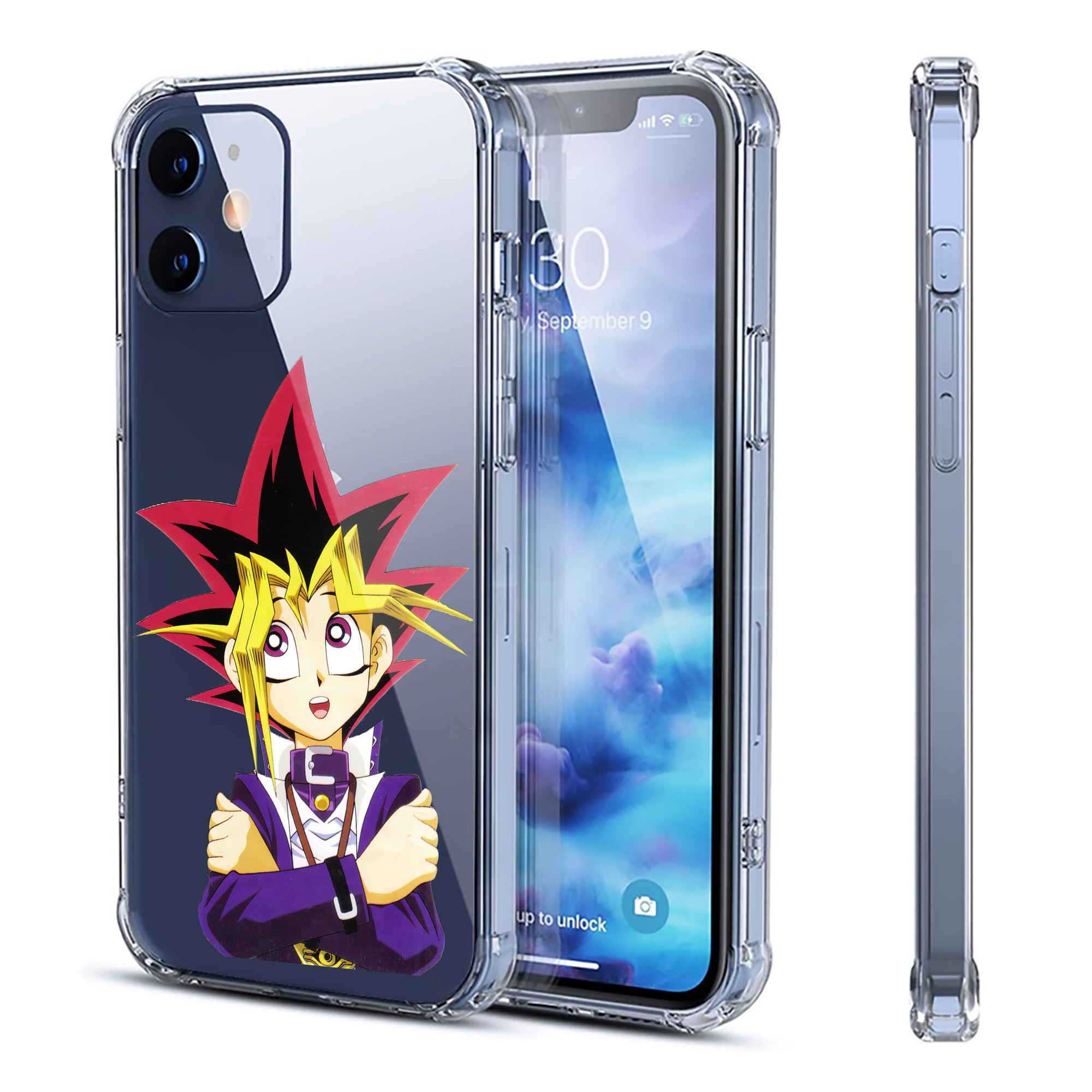 （画像用） 遊☆戯☆王 Yu-Gi-Oh! 【iPhone 12シリーズ対応】透明スマホケース（クリアソフトケース）